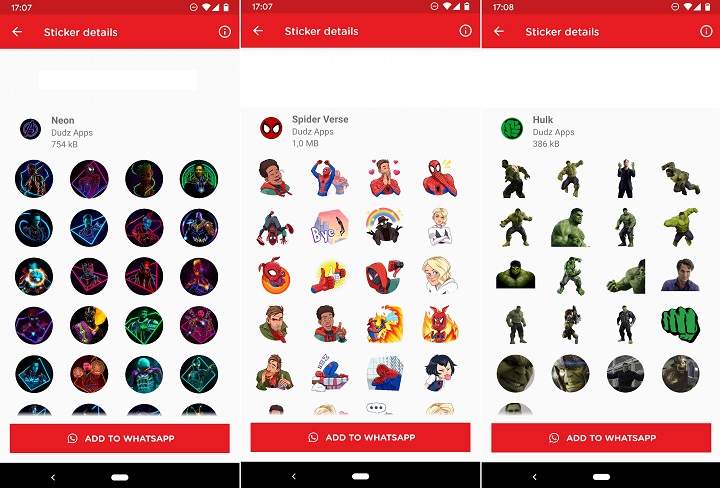 pegatinas marvel dc vengadores spiderman y batman para WhatsApp 2019 Android